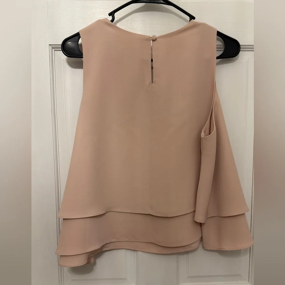 PHILOSOPHY Women’s Blush Pink Flowy Layered Dressy Tank Top Size L - Picture 2 of 4